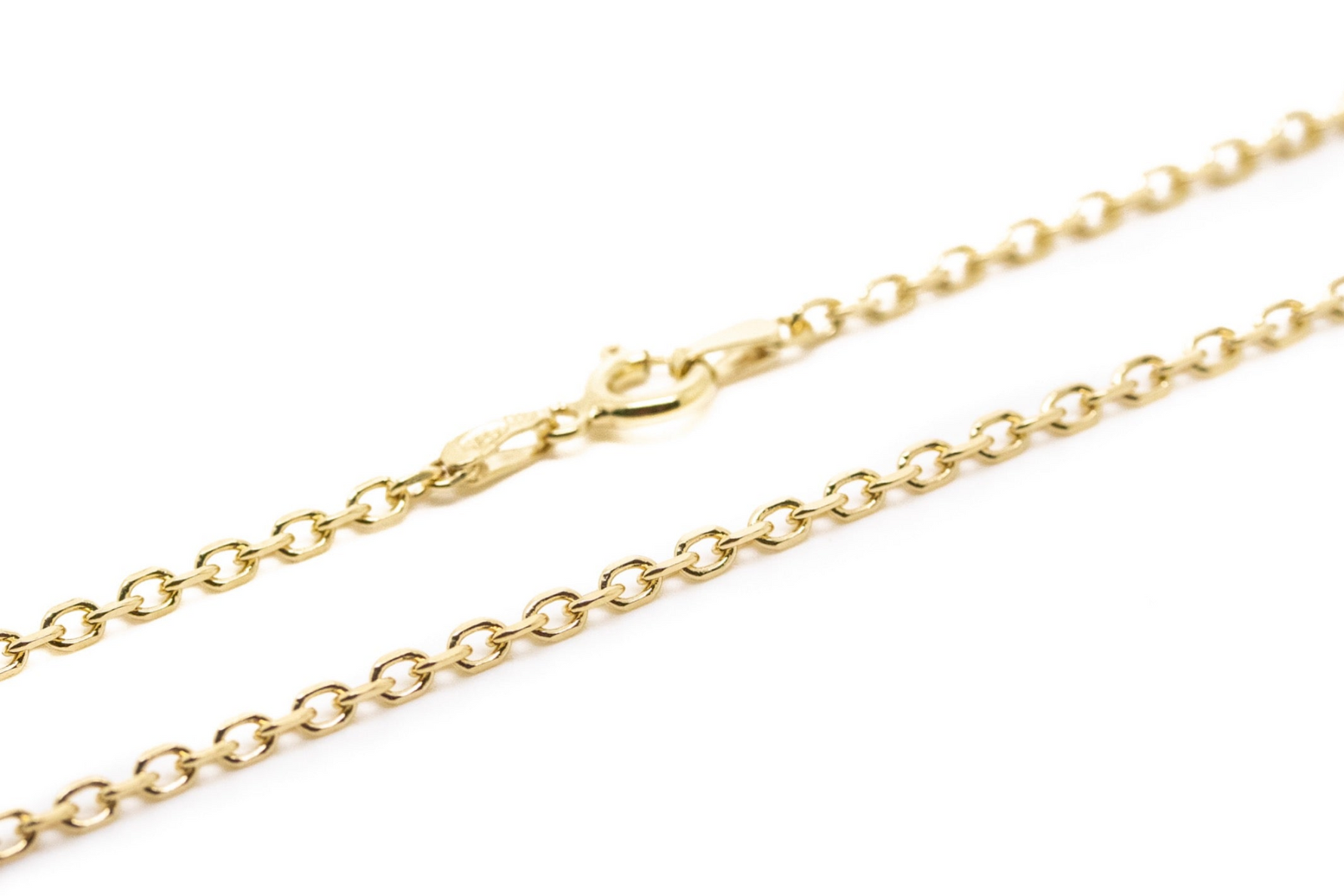 17.5" (45cm) Gold Plated Anchor Chain - Selectique