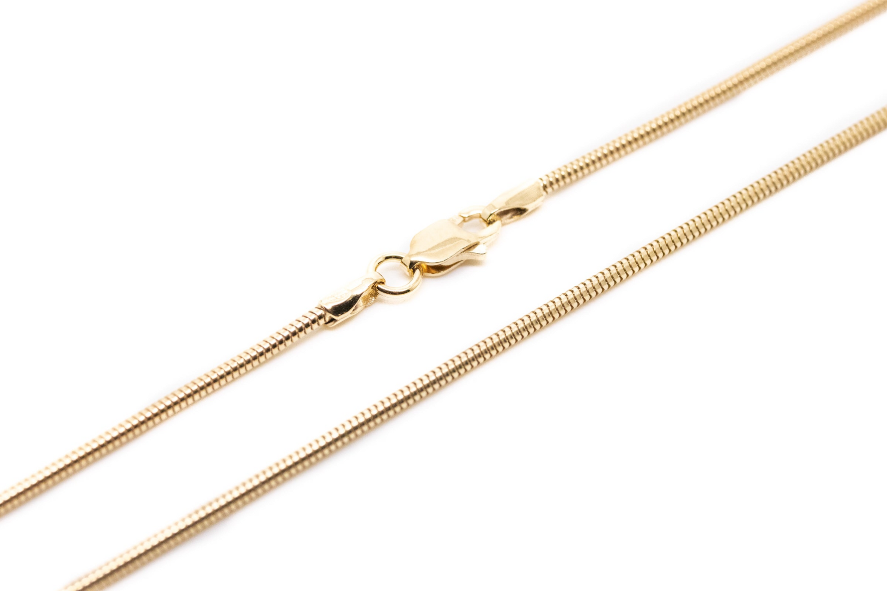 17.5" (45cm) Gold Plated Snake Chain - Selectique