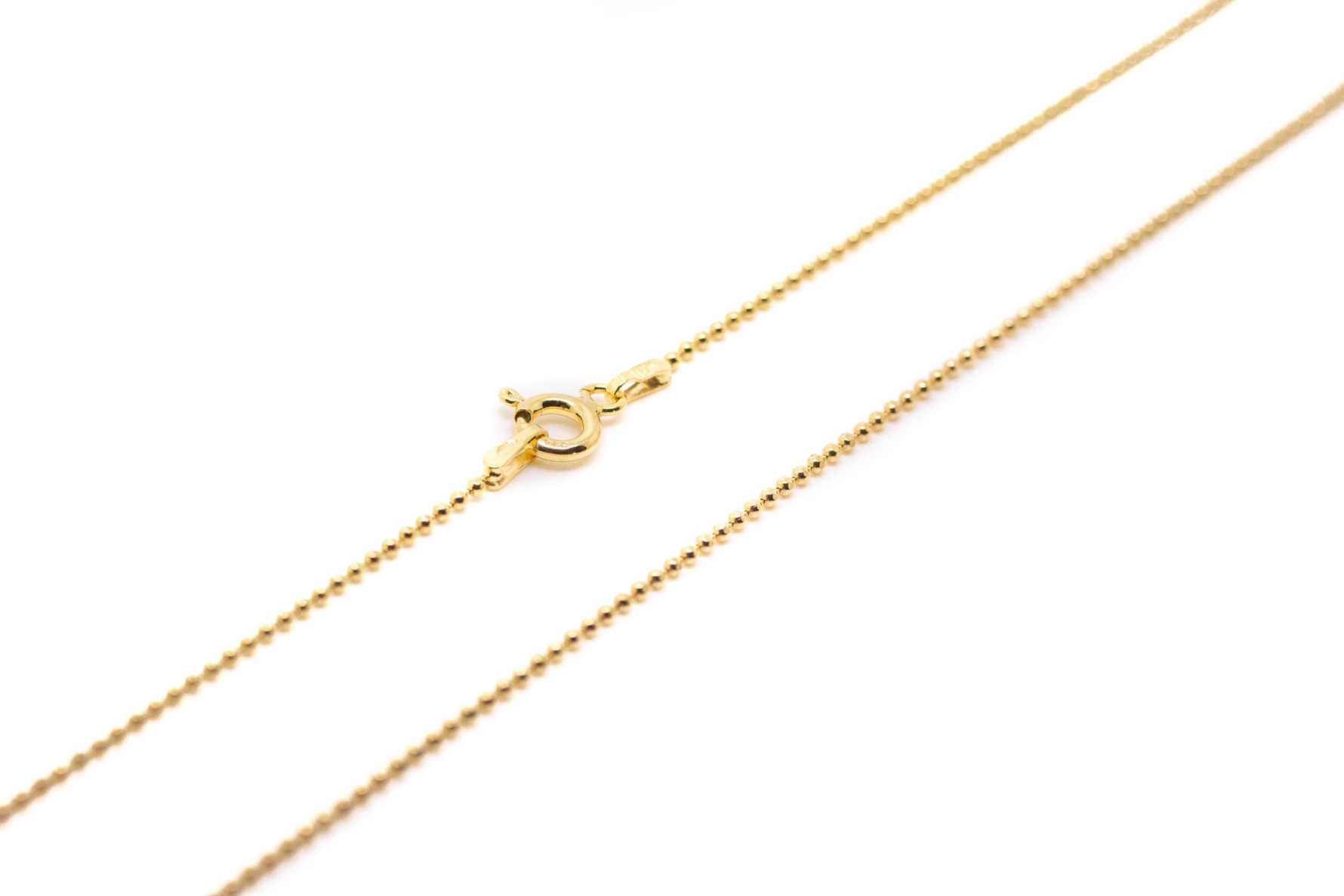 21.6" (55cm) Gold Plated Diamond Ball Chain - Selectique