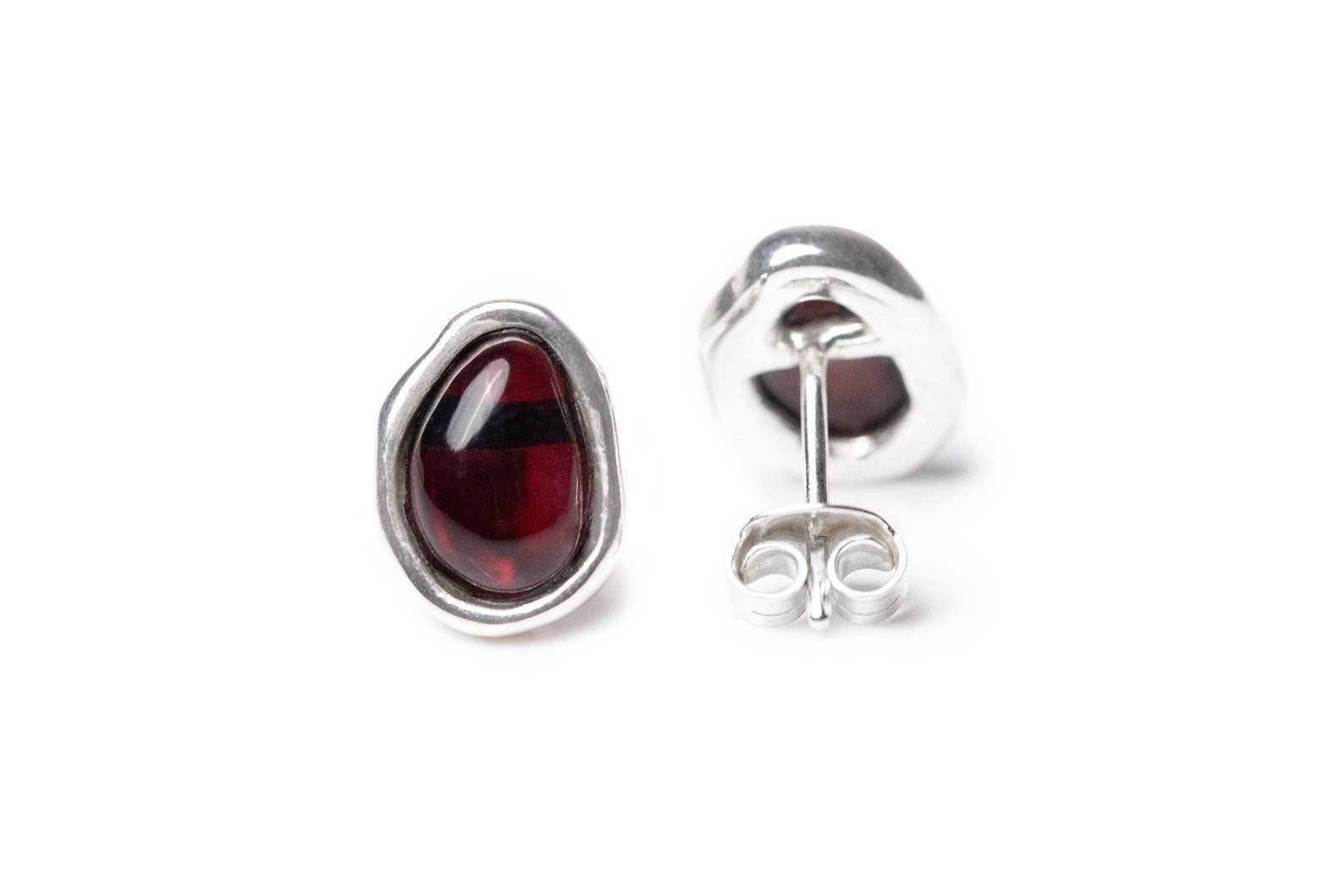 Cherry Amber ELEMENTS Stud Earrings - Selectique