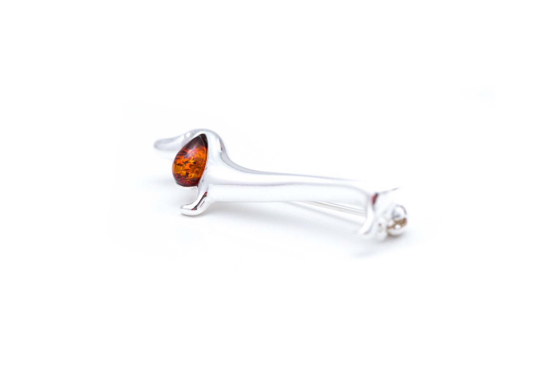 Dachshund Amber Dog Brooch - Selectique