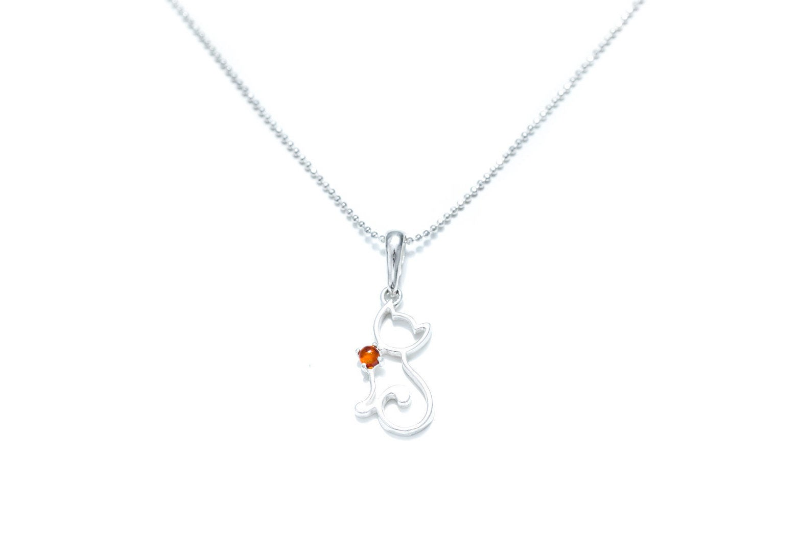 Dainty Cat Charm Necklace - Selectique