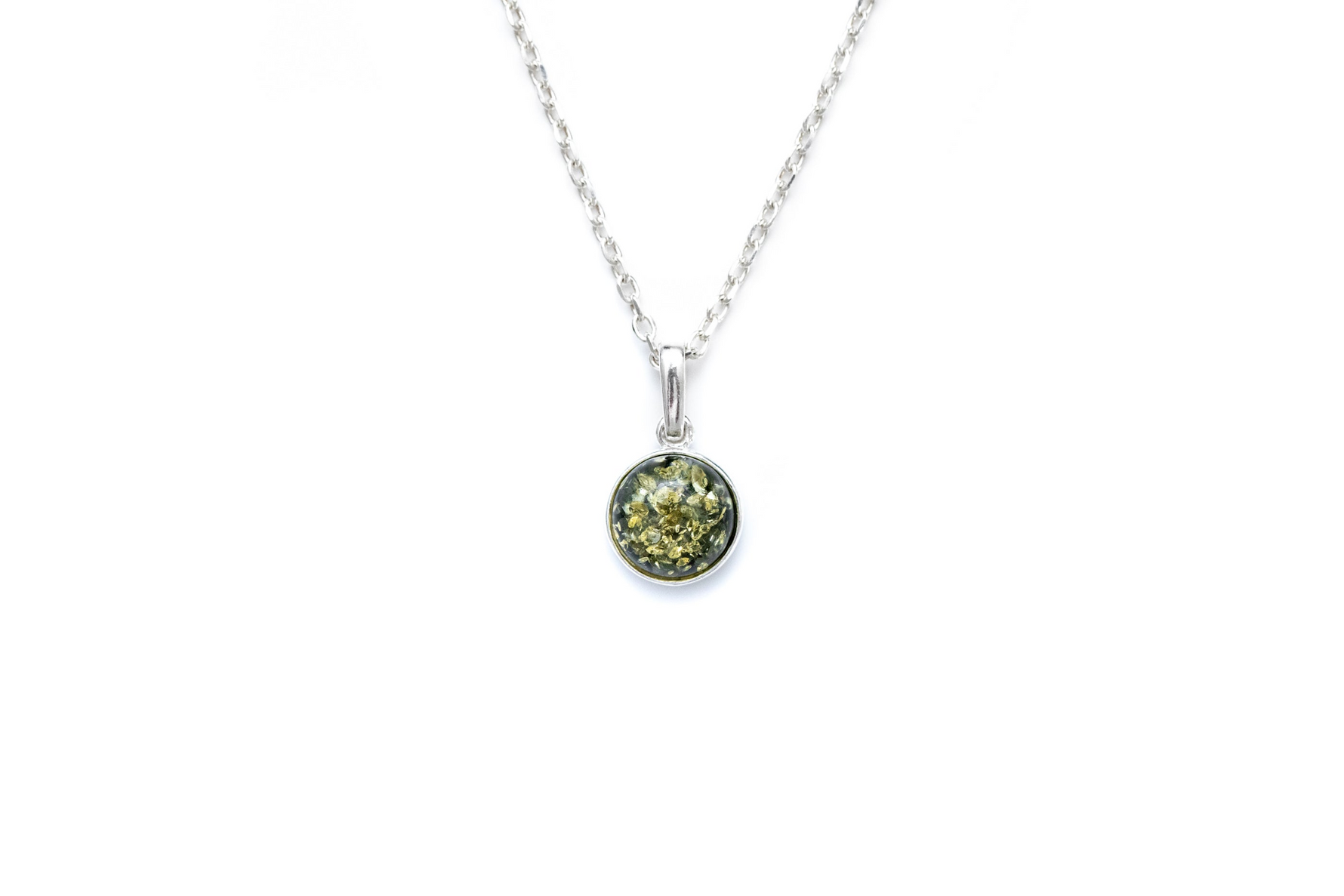 ESSENTIALS Mini Green Amber Pendant - Selectique
