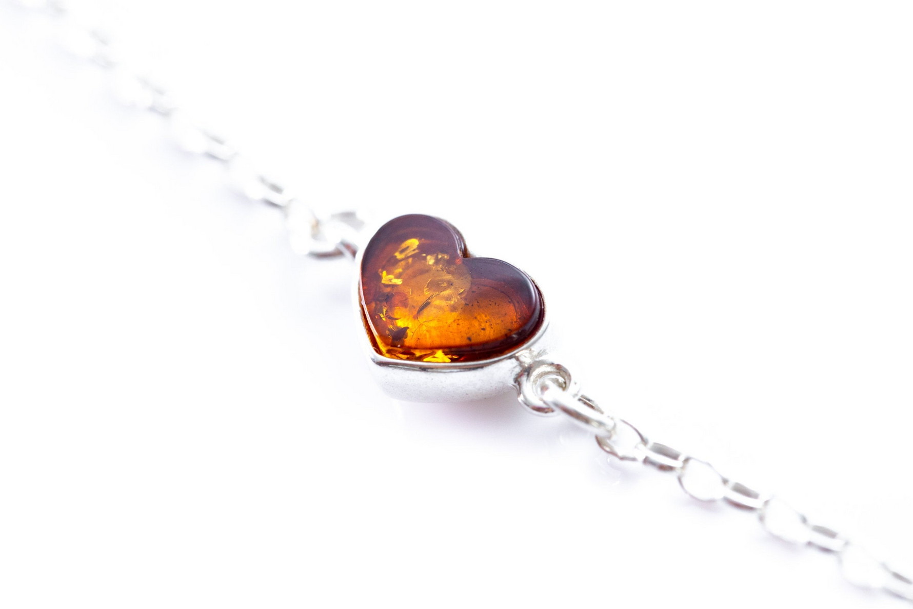Reversible Dainty Amber Heart Bracelet - Selectique