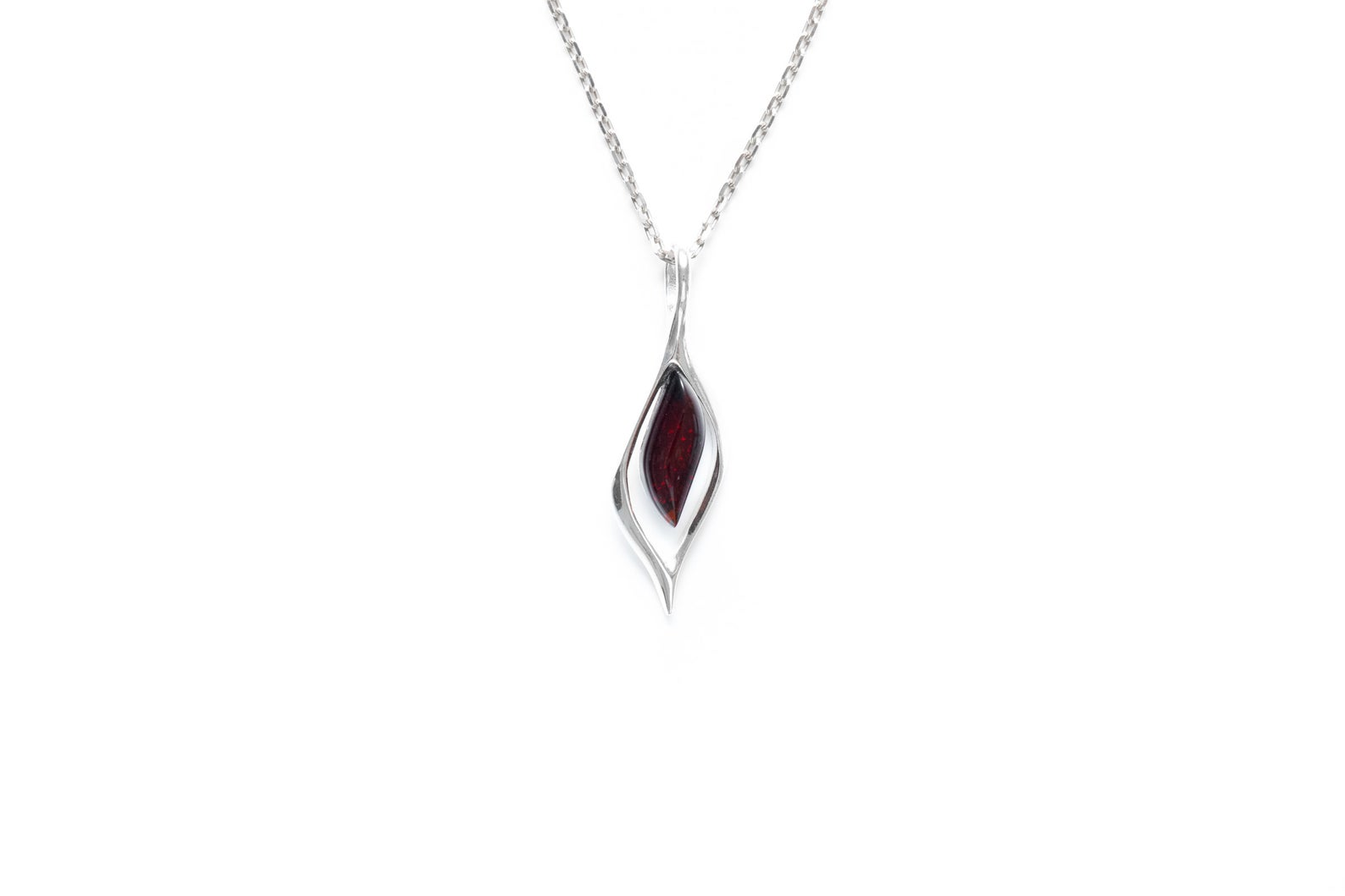 Small Droplet Cherry Amber Pendant - Selectique