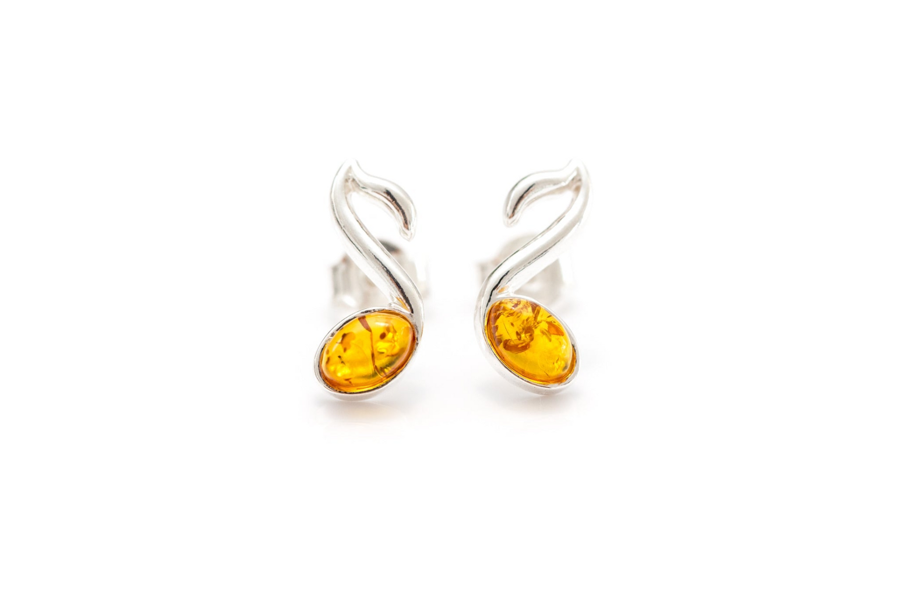 Amber Music Note Stud Earrings - Selectique