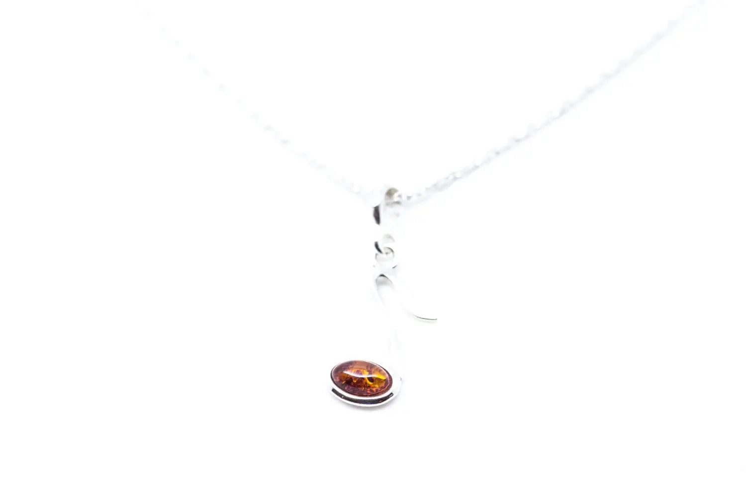 Mini Amber Music Note Pendant - Selectique