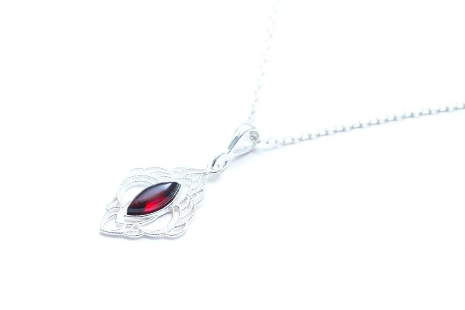 Cherry Red Amber Chandelier Pendant - Selectique