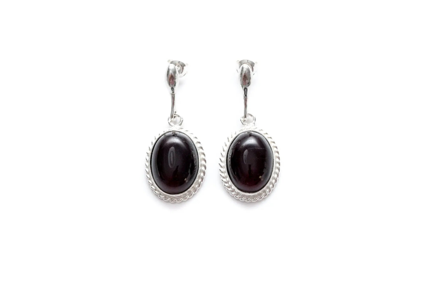 Cherry Red Amber Quintessence Dangle Earrings - Selectique