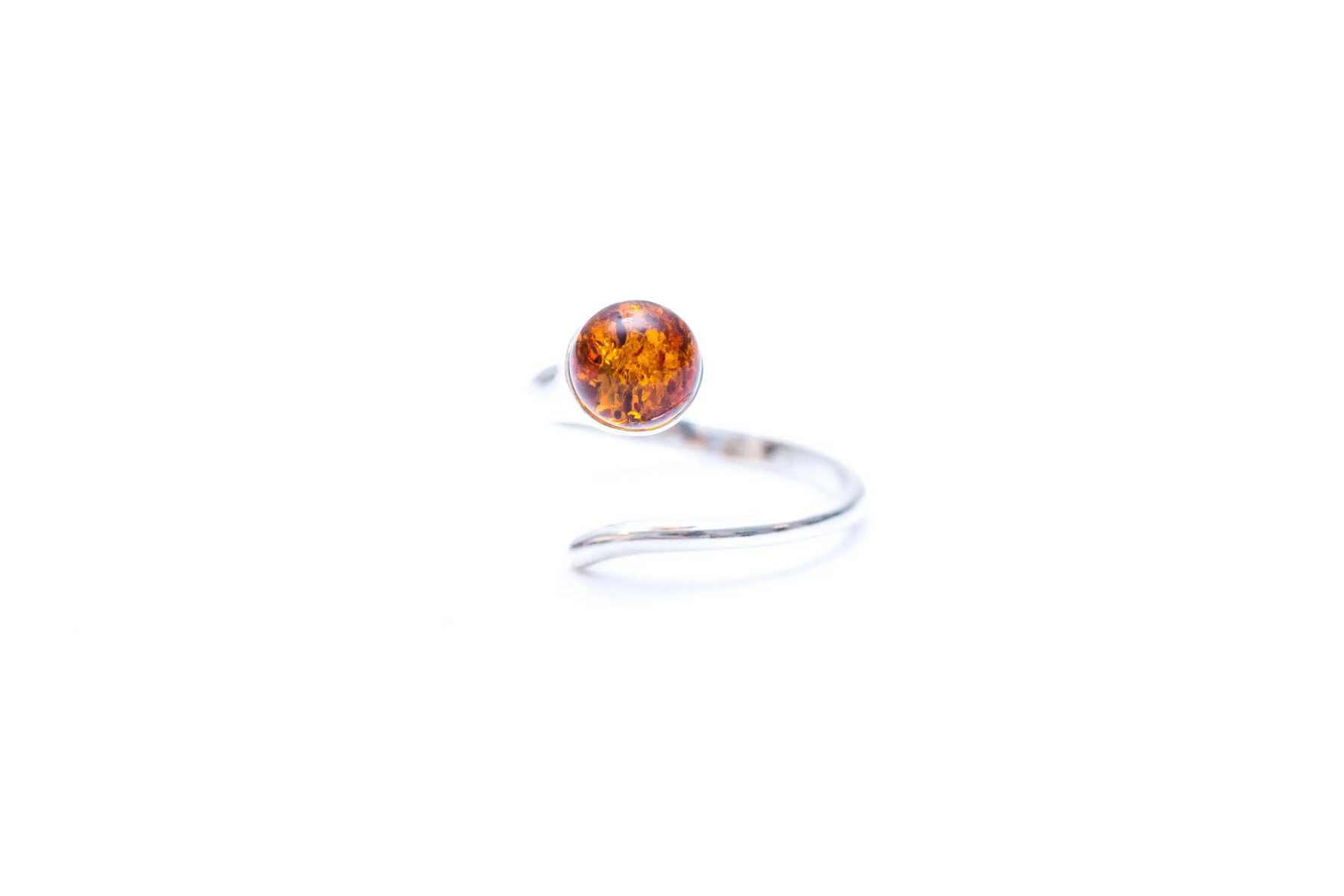 Minimal Amber Wrap Ring - Selectique