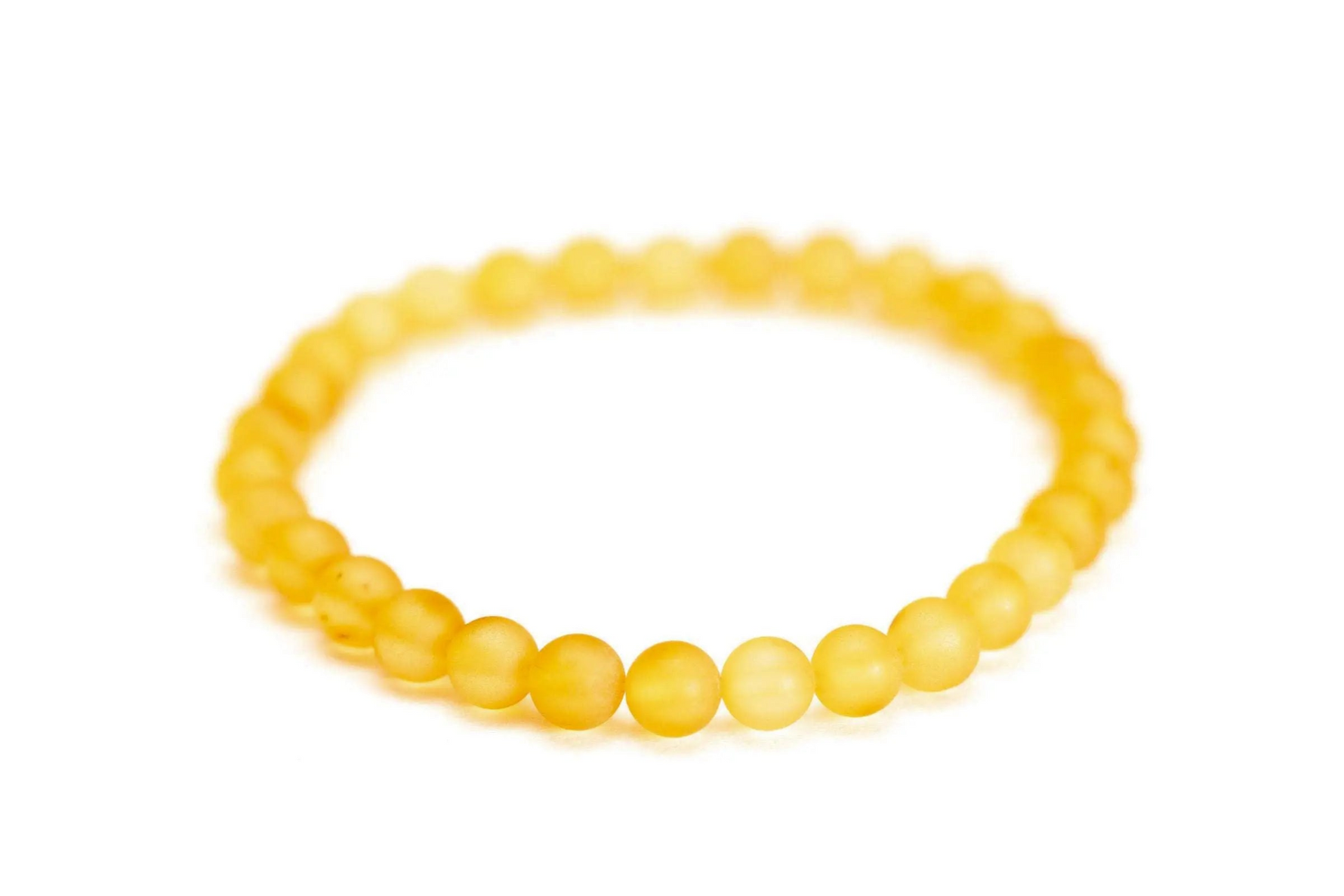 Yellow Amber Sphere Bracelet - Selectique
