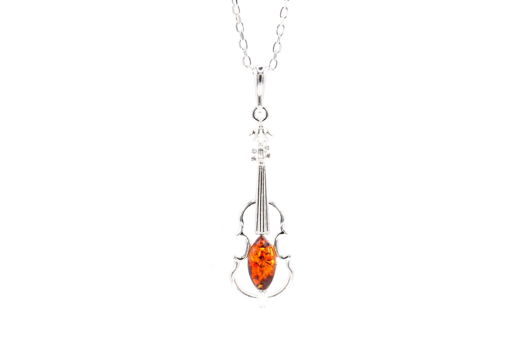 Amber Violin Pendant - Selectique