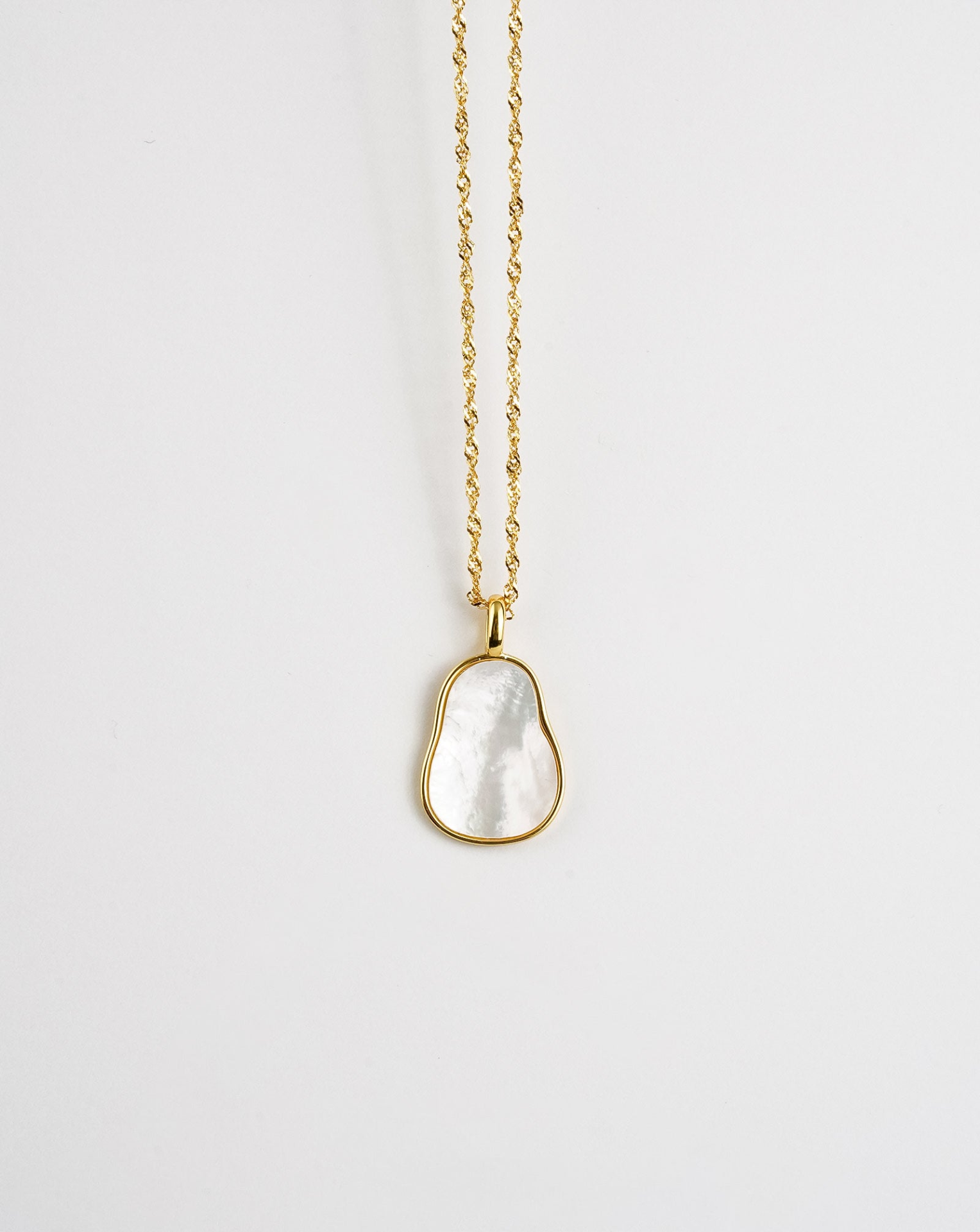 Wave Mother of Pearl Necklace - Selectique