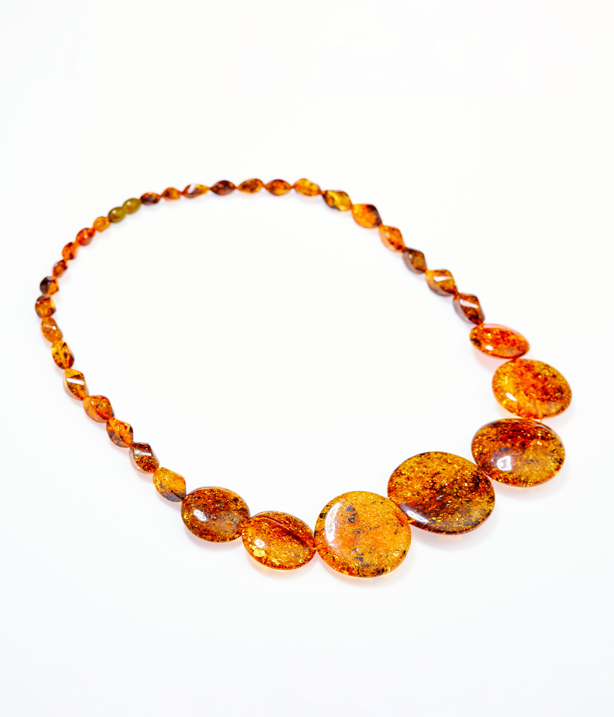 OOAK RAW Golden Amber Necklace - Selectique