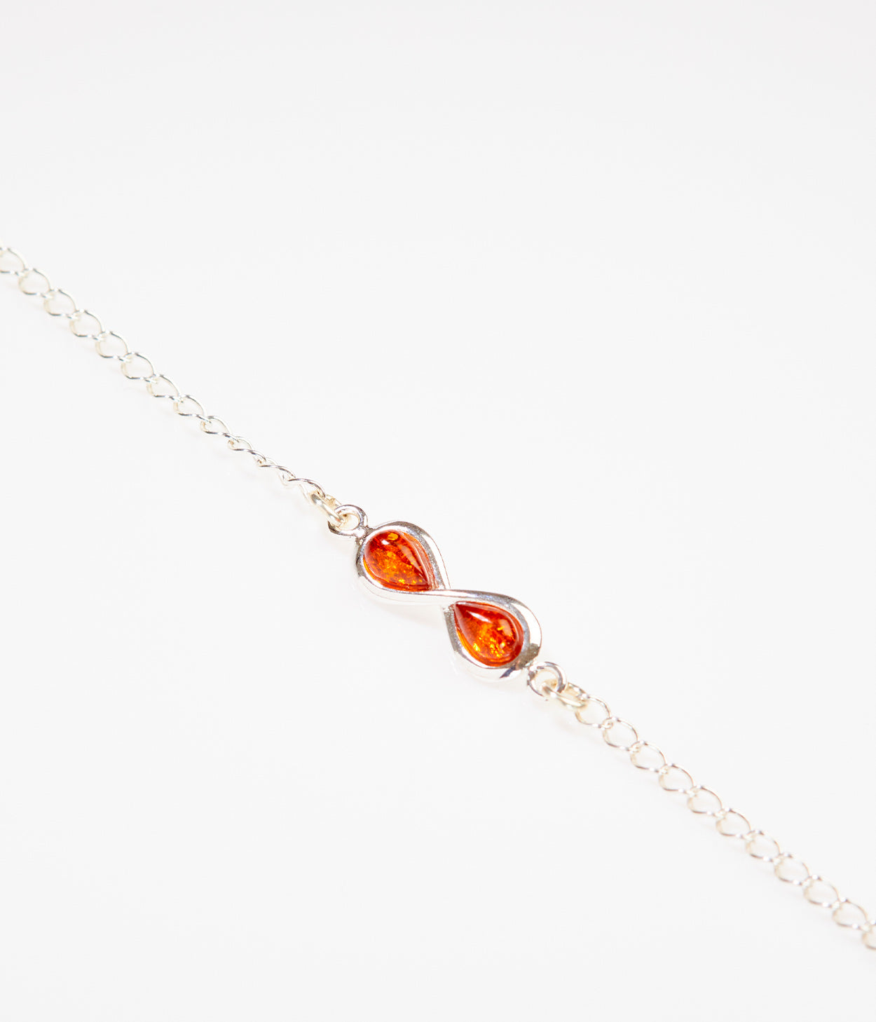 Silver Link Chain Infinity Bracelet - Selectique