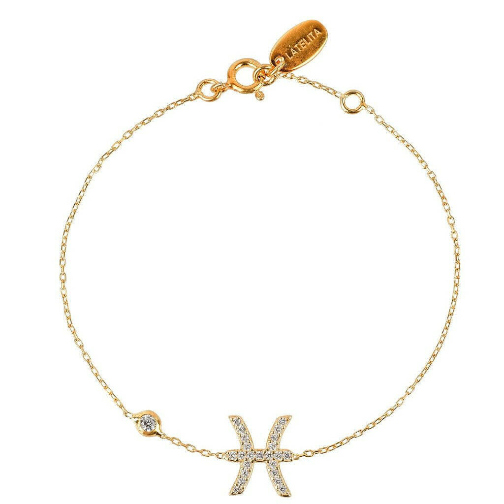 Zodiac Horoscope Star Sign Bracelet Pisces.