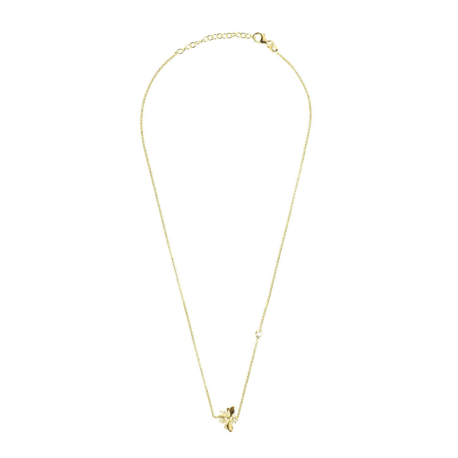 Queen Bee Necklace Gold.