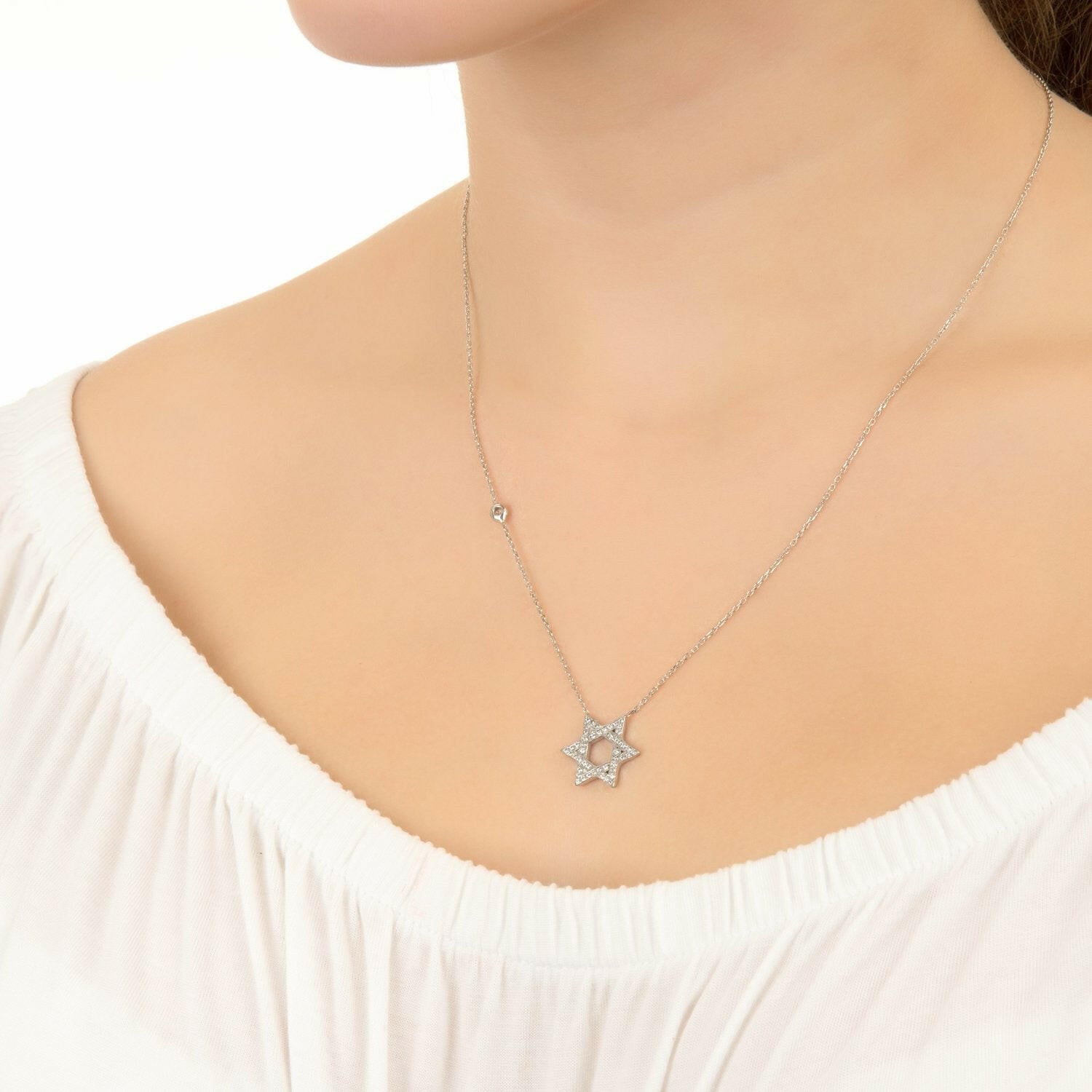 Star Of David Necklace.