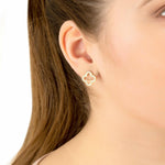 Open Clover Earrings.