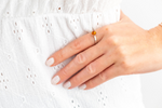 ESSENTIALS Mini Amber Stacking Ring - Selectique 