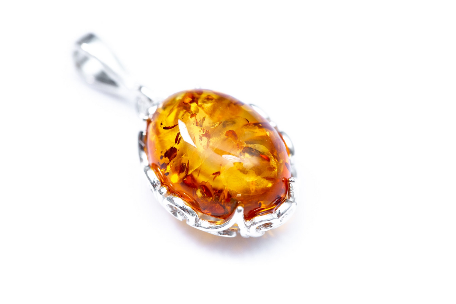 Demi Amber Drop Pendant