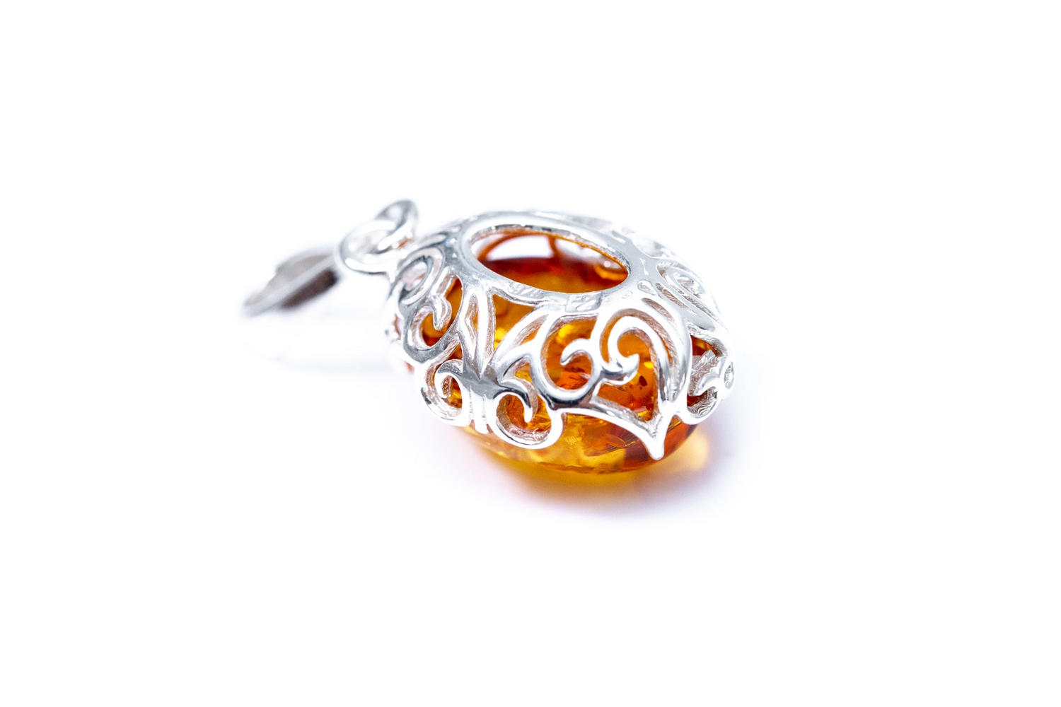 Demi Amber Drop Pendant