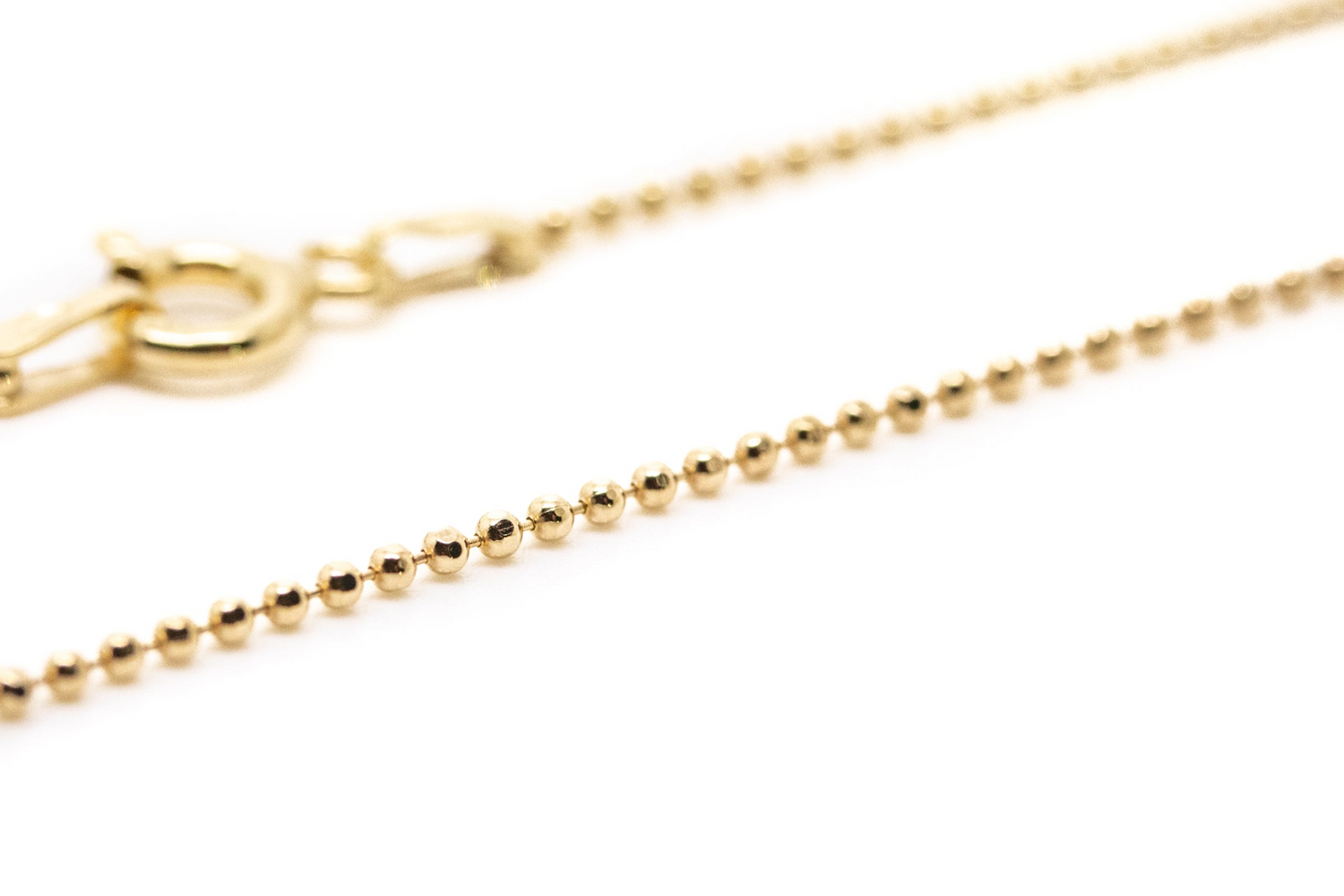 17.5" (45cm) Gold Plated Diamond Ball Chain