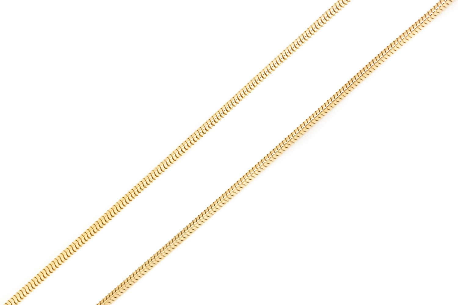 17.5" (45cm) Gold Plated Snake Chain