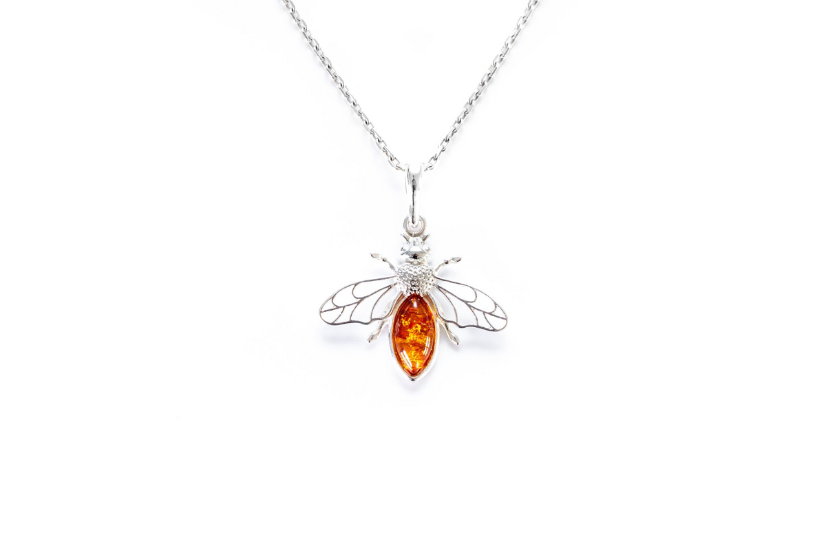 Amber Bee Necklace - Selectique 