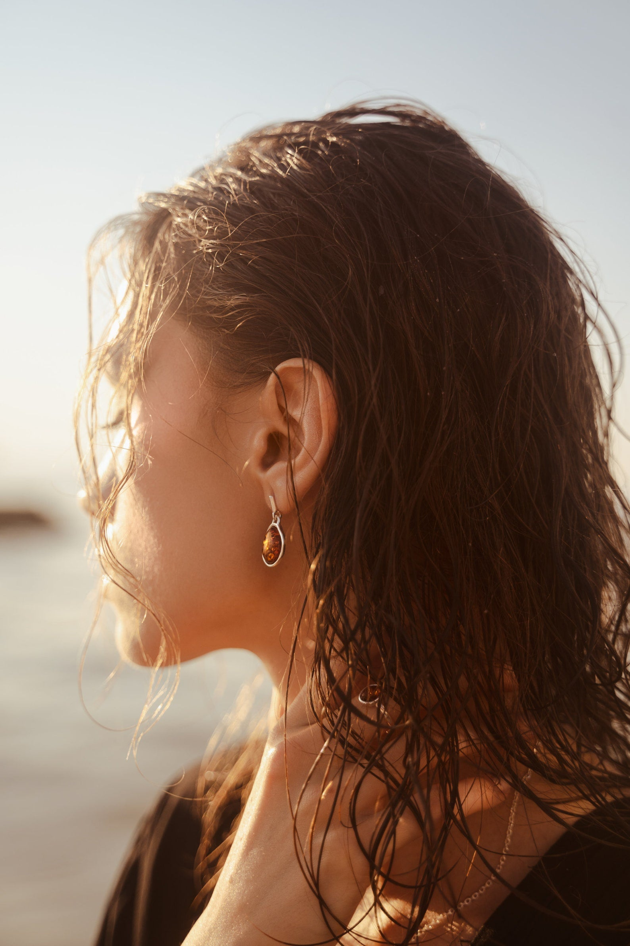 Amber ELEMENTS Drop Earrings