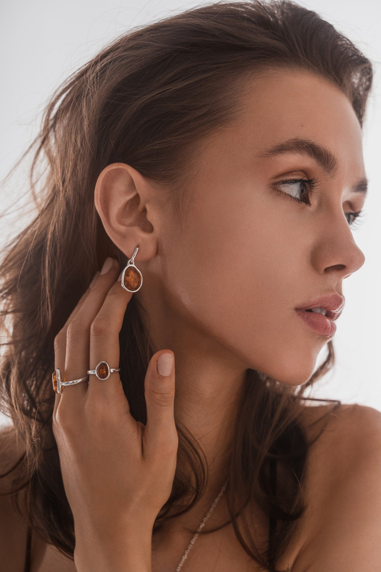 Amber ELEMENTS Drop Earrings