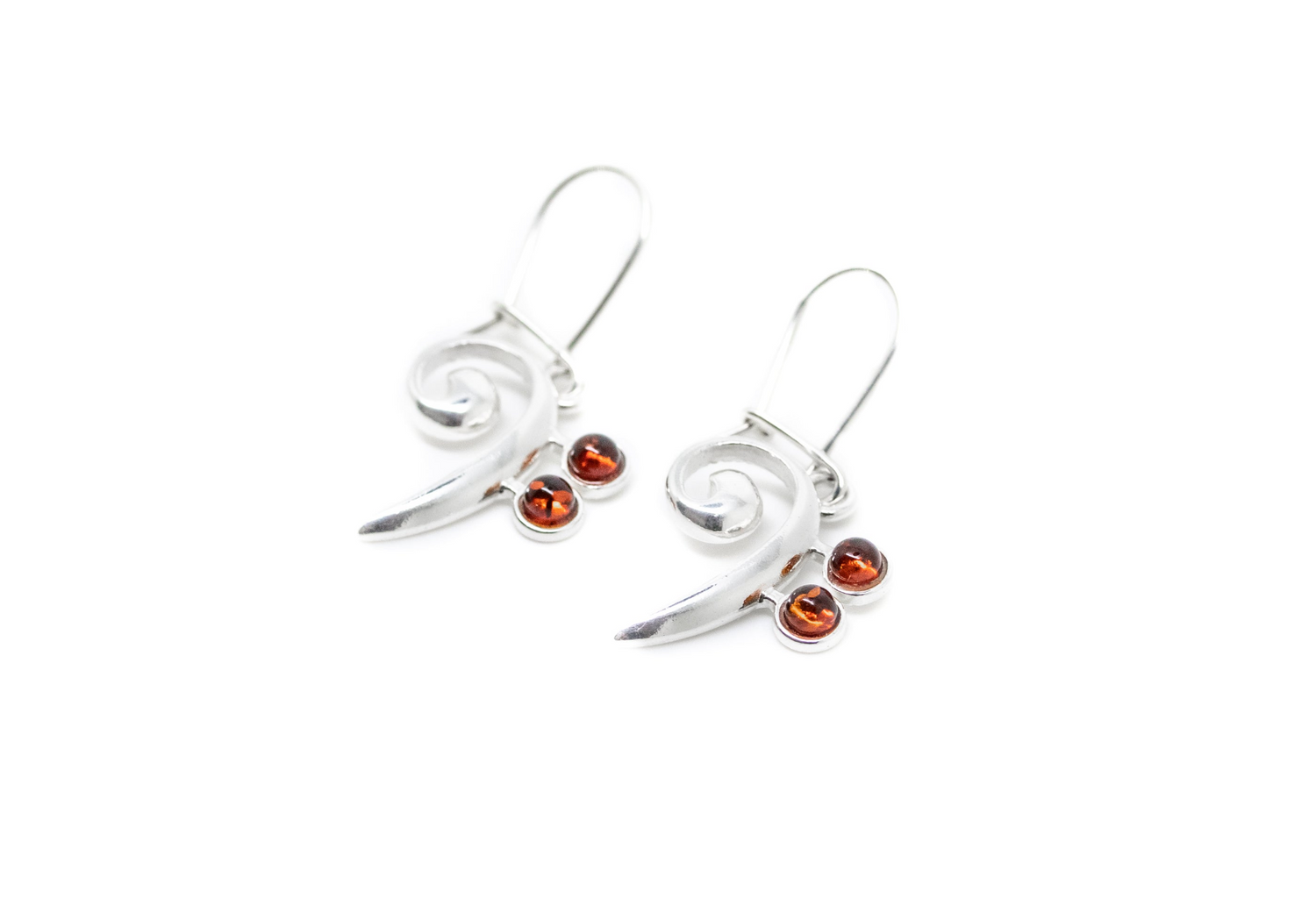 Bass Clef Gemstone Earrings