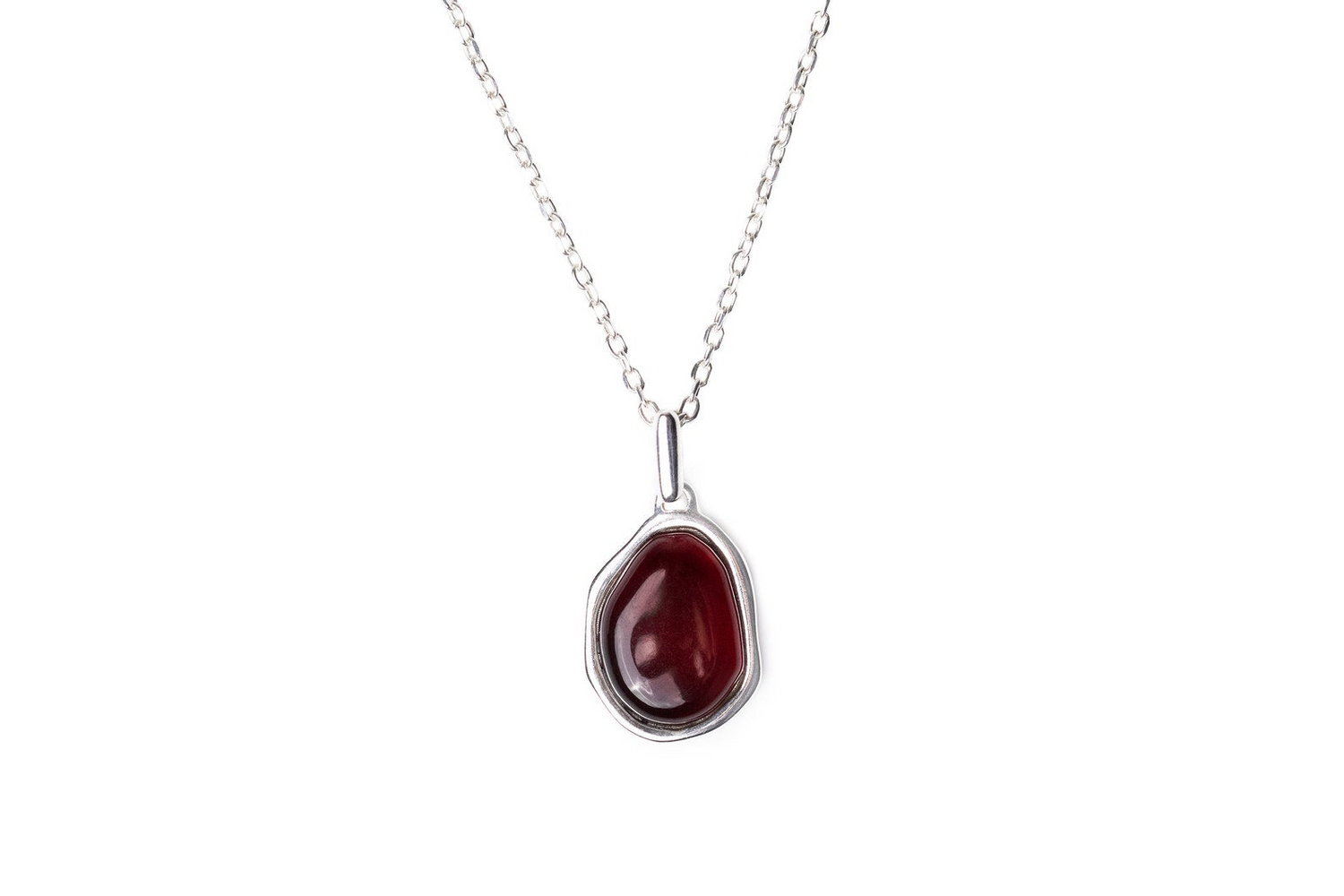 Cherry Amber ELEMENT Pendant Necklace - Selectique 