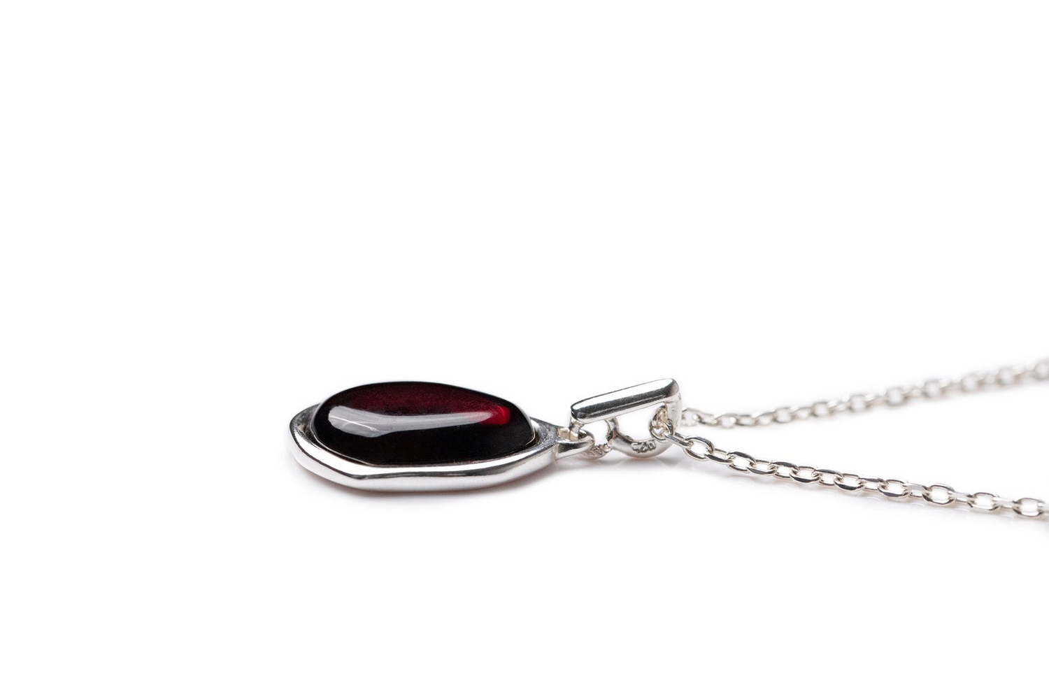 Cherry Amber ELEMENT Pendant Necklace - Selectique 