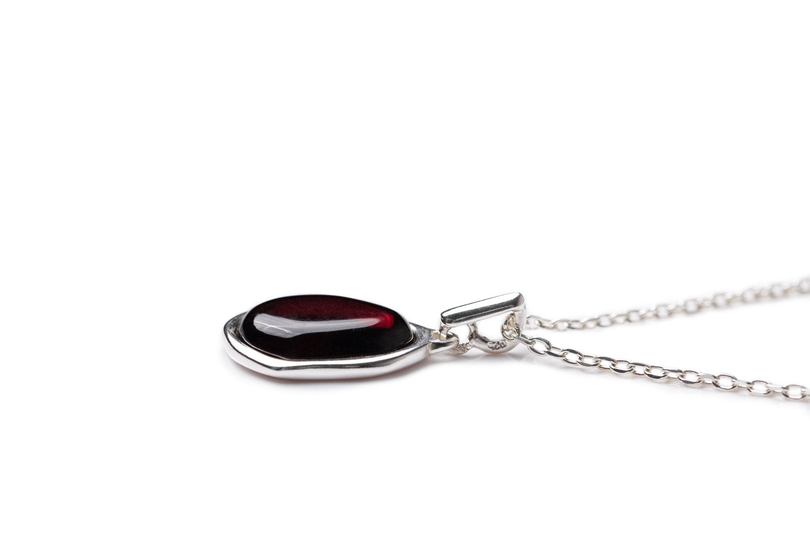 Cherry Amber ELEMENT Pendant Necklace - Selectique 