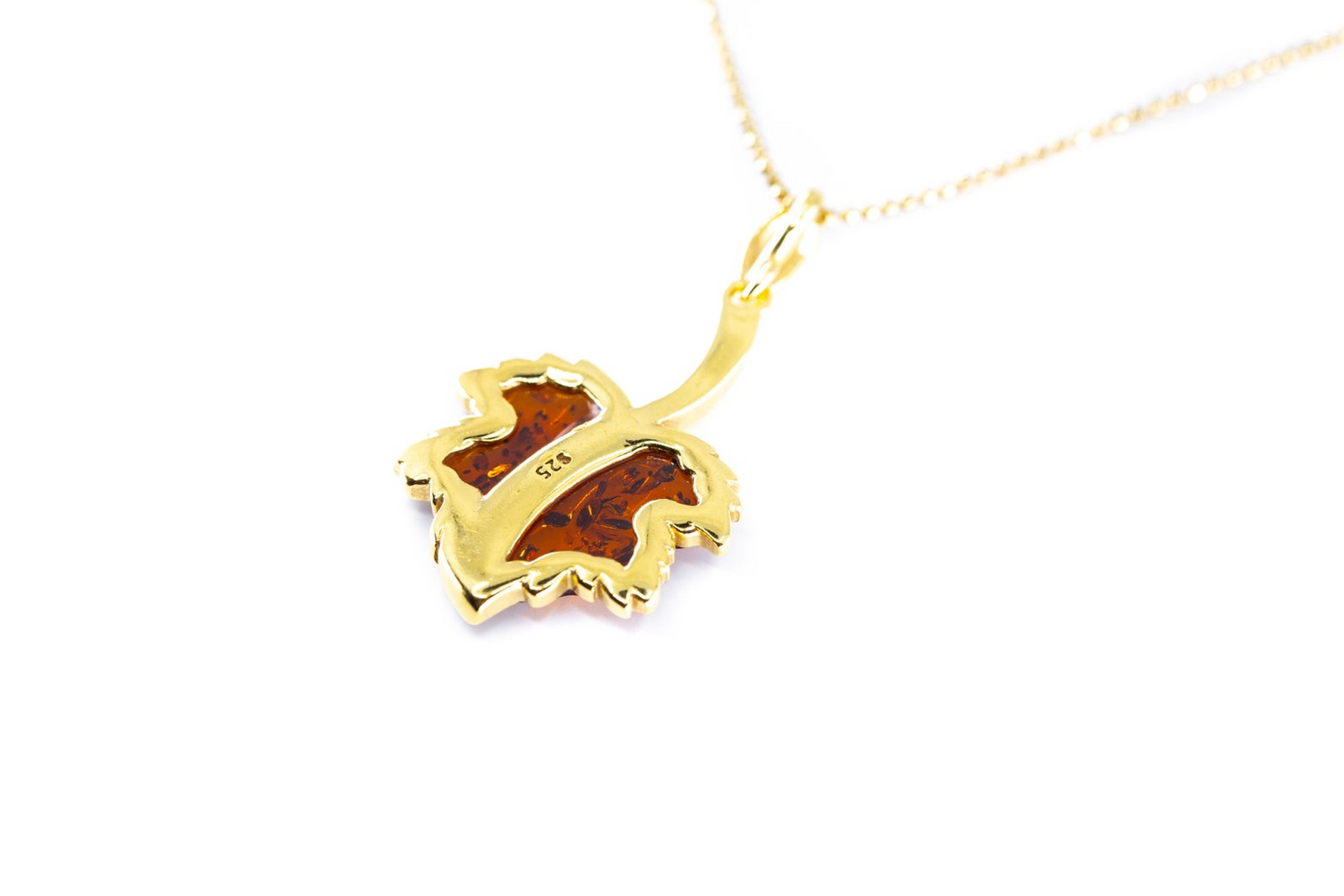 Gold Plated Maple Leaf Charm Pendant