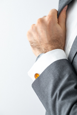 Quintessence Statement Amber Cufflinks - Selectique 
