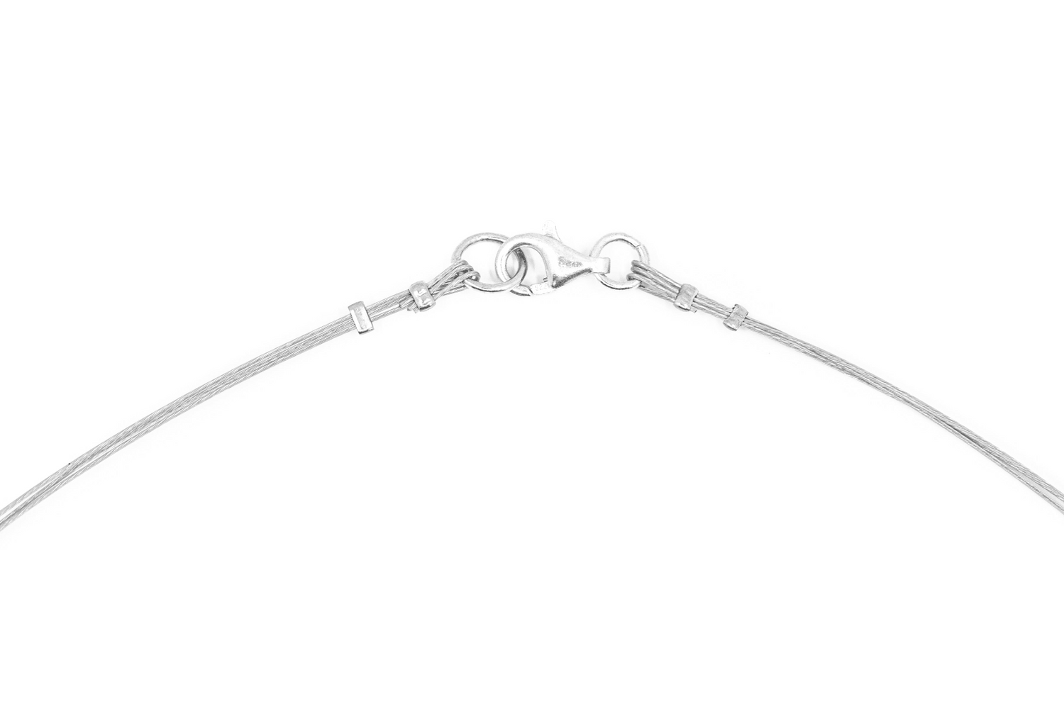 Collar de discos de ámbar coñac en capas RAW