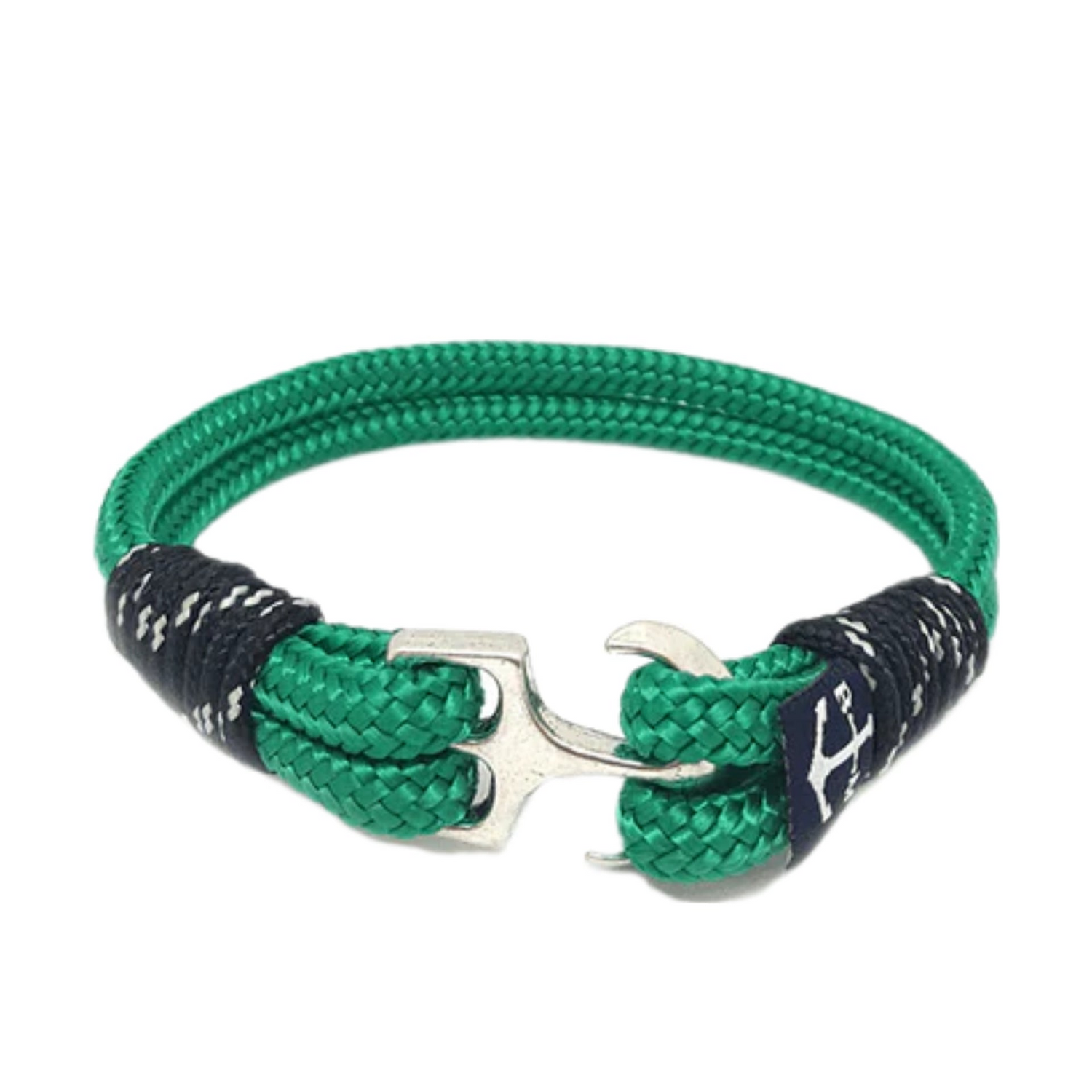 Pulsera náutica verde irlandesa