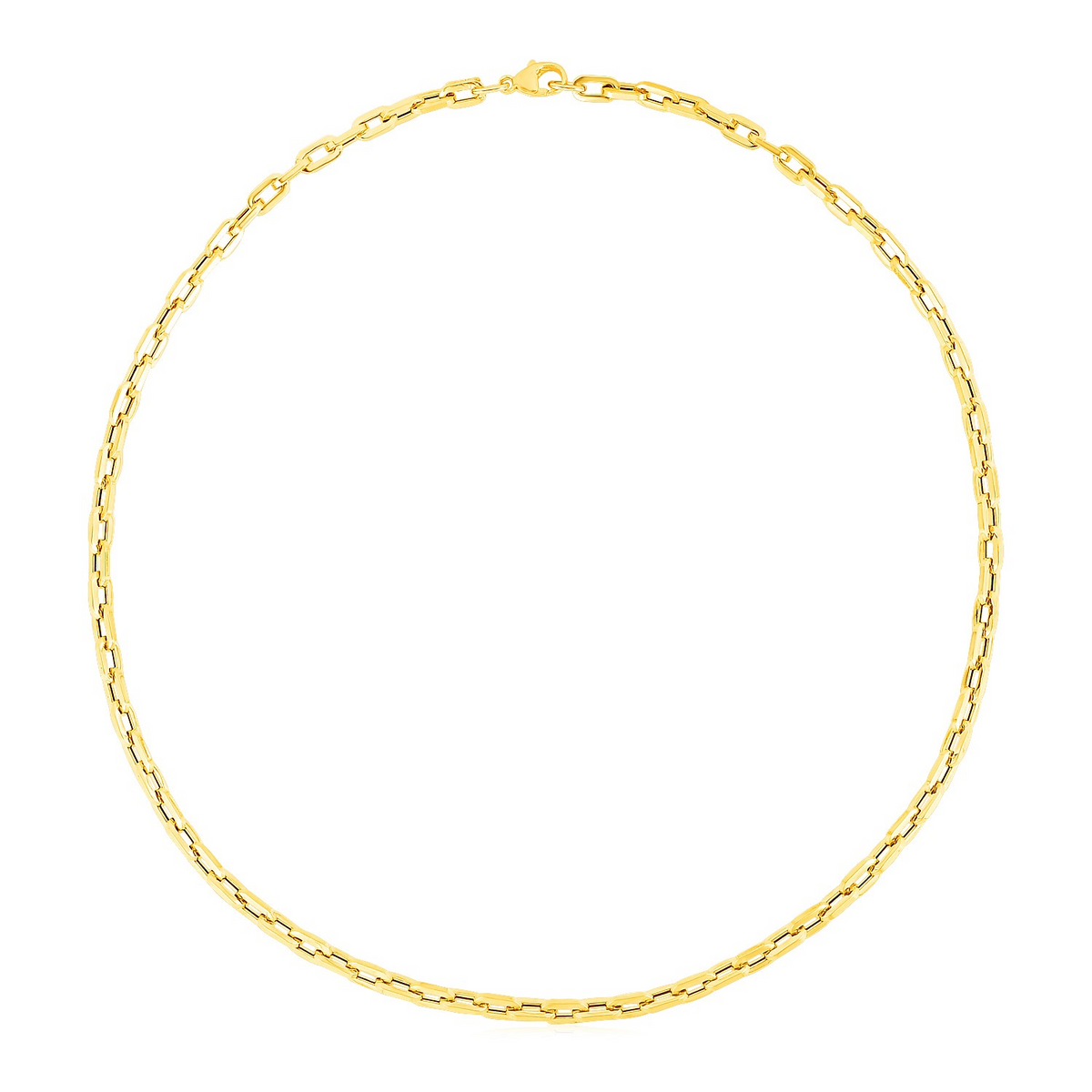 14k Yellow Gold Paperclip Chain Necklace - Selectique 