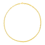 14k Yellow Gold Paperclip Chain Necklace - Selectique 