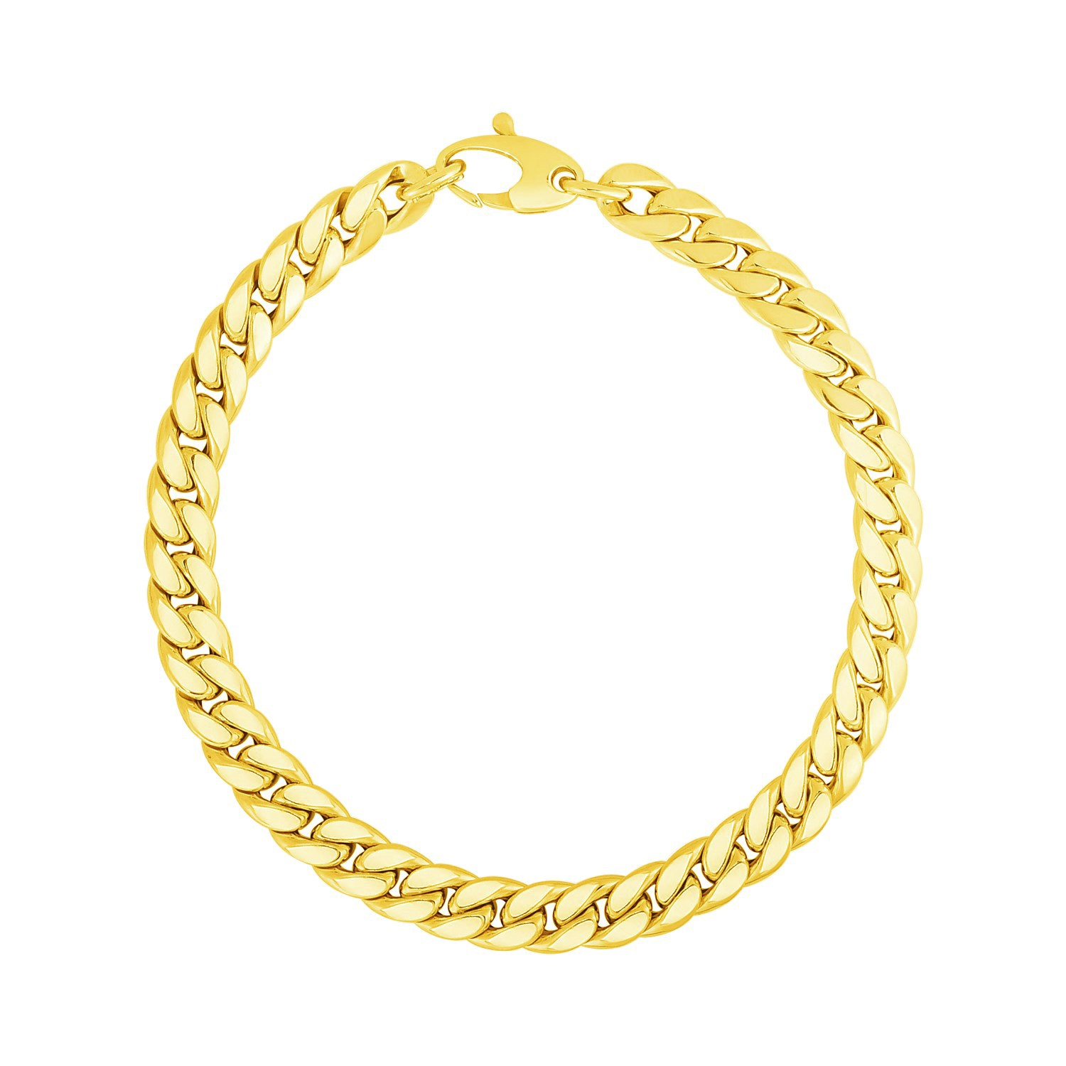 14K Yellow Gold Cuban Link Bracelet - Selectique 