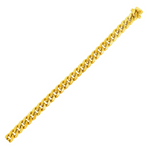 6.15mm 10k Yellow Gold Semi Solid Miami Cuban Bracelet - Selectique 