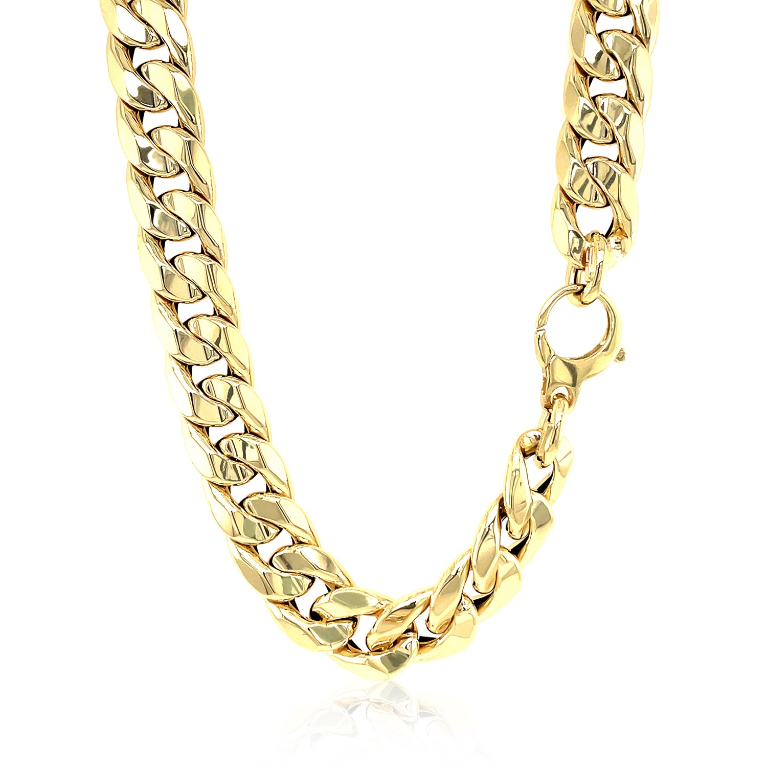 14k Yellow Gold Curb Chain Necklace - Selectique 