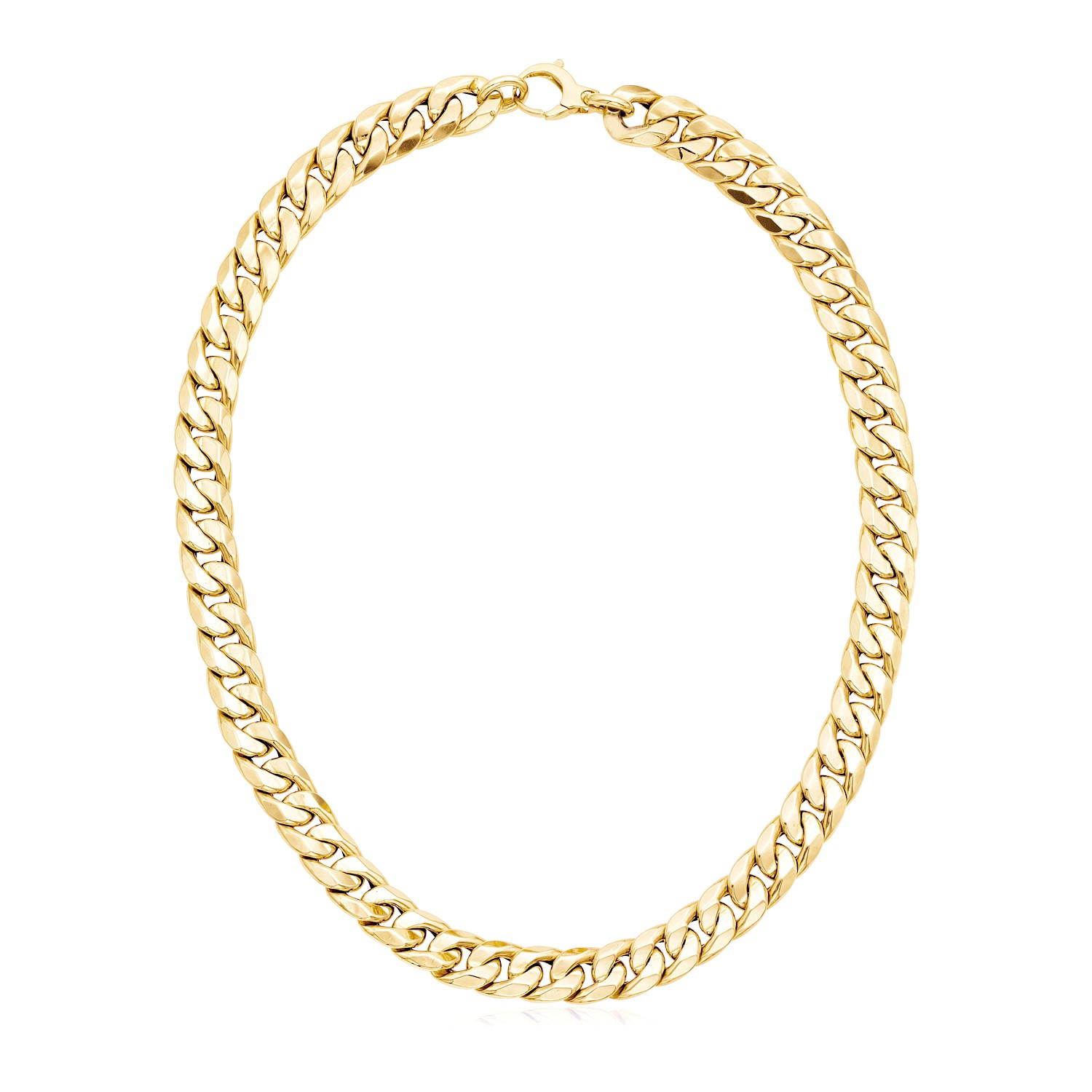 14k Yellow Gold Curb Chain Necklace - Selectique 