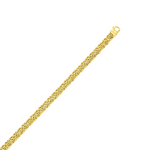 10k Yellow Gold Byzantine Design Chain Bracelet - Selectique 