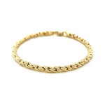 14k Yellow Gold 7 1/2 inch Braid Link Bracelet - Selectique 