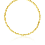 14k Yellow Gold Fancy Byzantine Chain Necklace - Selectique 