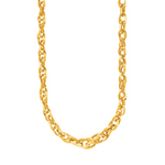 14k Yellow Gold Ornate Prince of Wales Chain Necklace - Selectique 