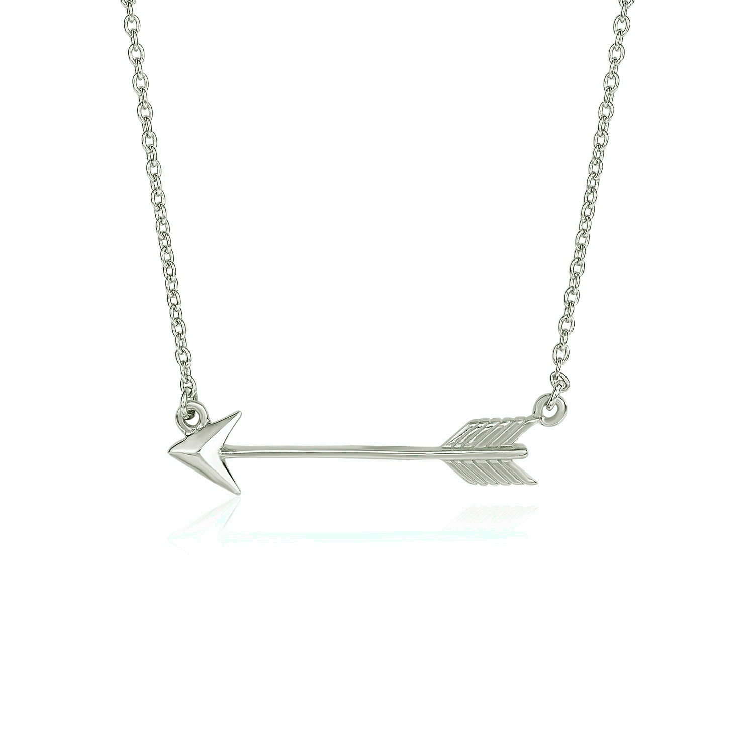 Necklace with Arrow in Sterling Silver - Selectique 